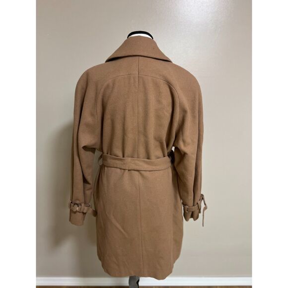 Donny Brooks 100% wool belted double-breasted coat. Size 8. - Picture 3 of 10
